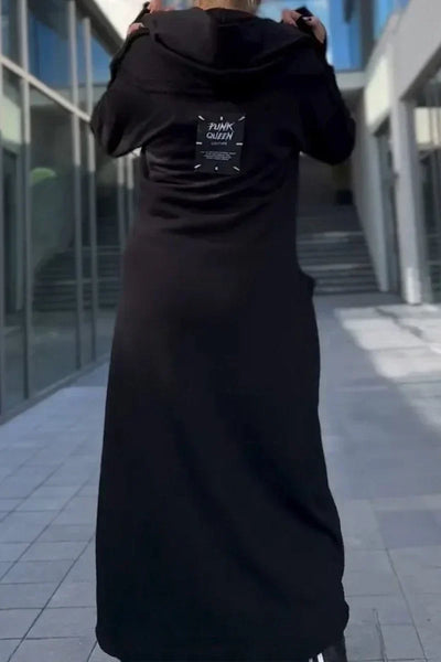 Rachele | Lightweight Long Zip-up Hoodie Dress