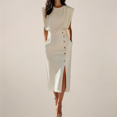 Dalia | Midi Dress with Side Slit