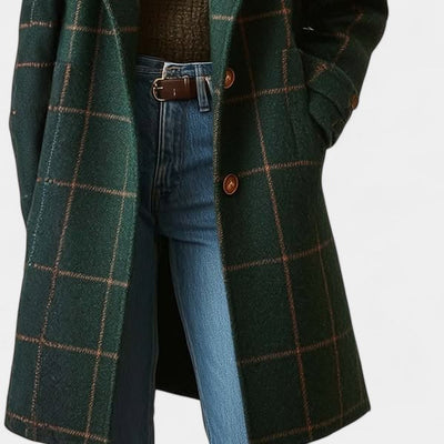 Emma™ - CLASSIC PLAID WINTER TRENCH COAT