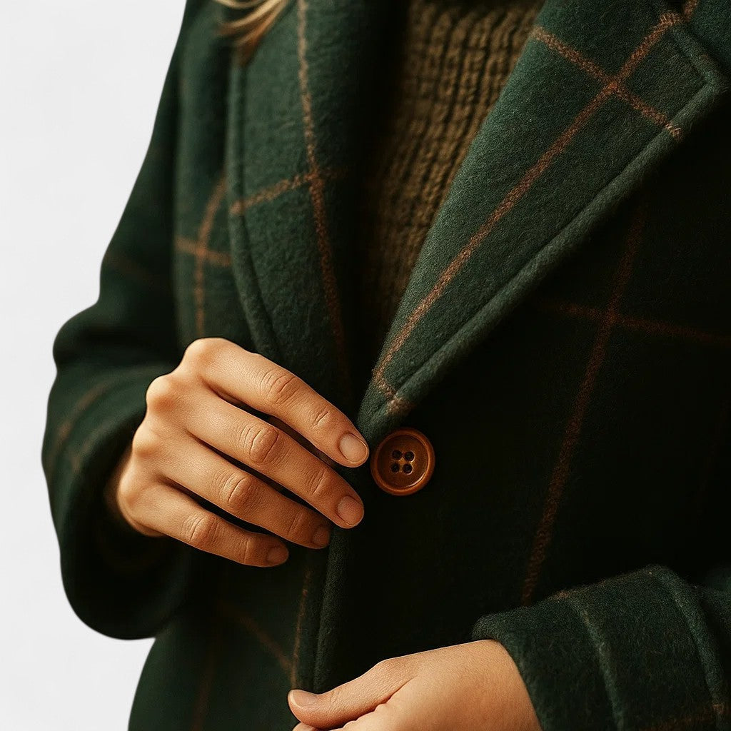 Emma™ - CLASSIC PLAID WINTER TRENCH COAT